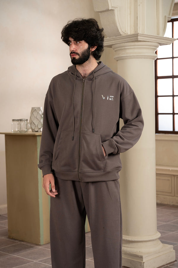 Pin Statement Dark Gull Grey Hoodie