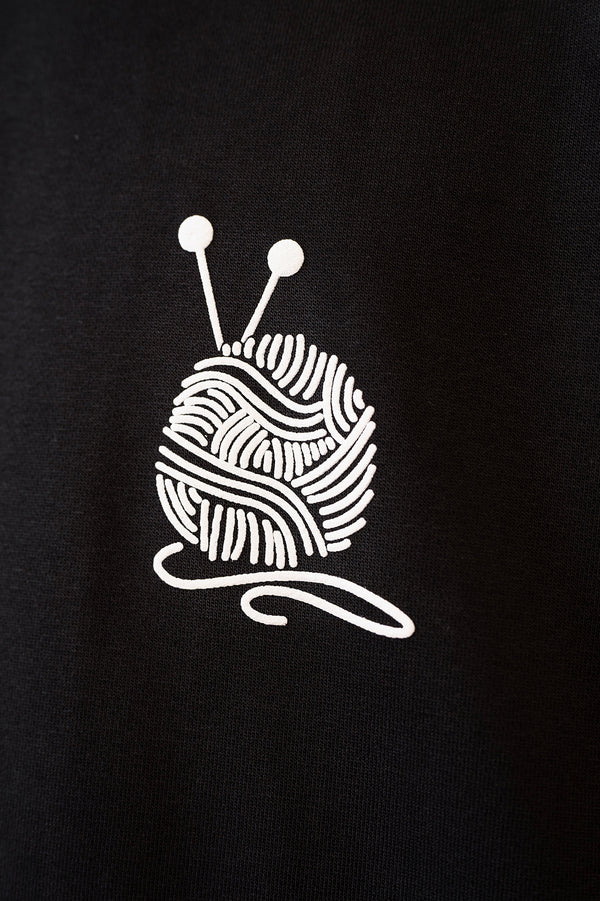 Cutline Jet Black Hoodie