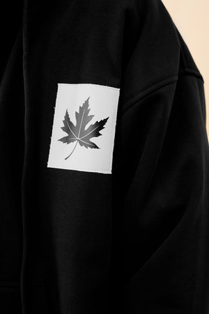 Zipline Jet Black Essential Hoodie