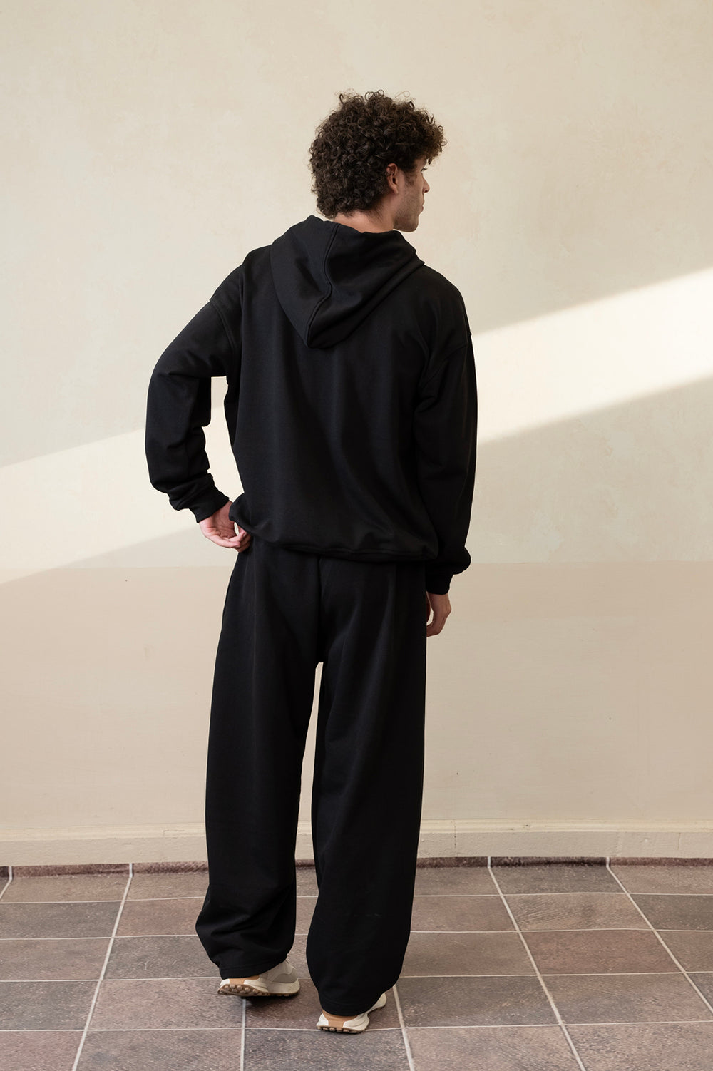 Arc Jet Black Trouser Men