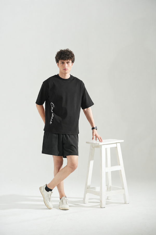 Quiet Confidence Black Tee