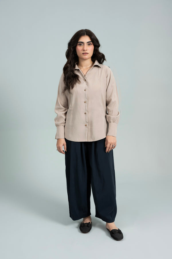 Offset Beige Shirt