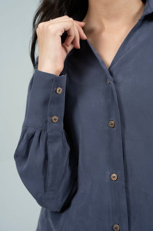 Offset Grey Blue Shirt