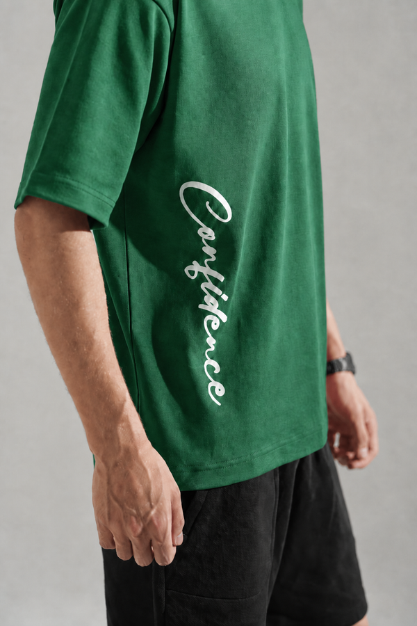 Quiet Confidence Green Tee