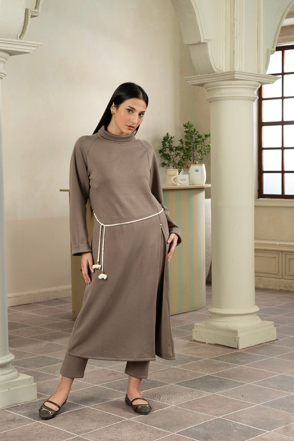 Longline Walnut Tunic Set