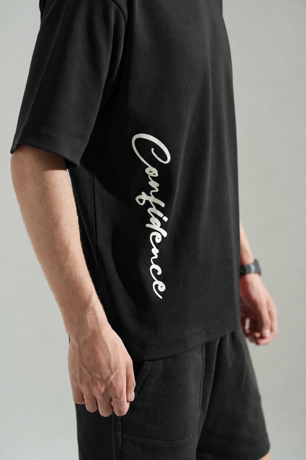 Quiet Confidence Black Tee