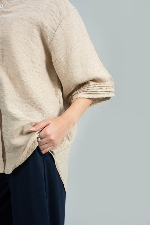Vanta Wide-Leg Navy Trouser