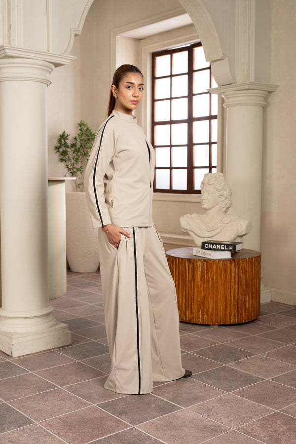 Chateau Wide-Leg Gray Trouser