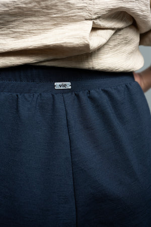 Vanta Wide-Leg Navy Trouser