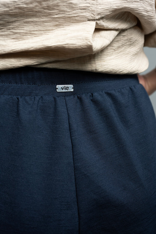 Vanta Wide-Leg Navy Trouser