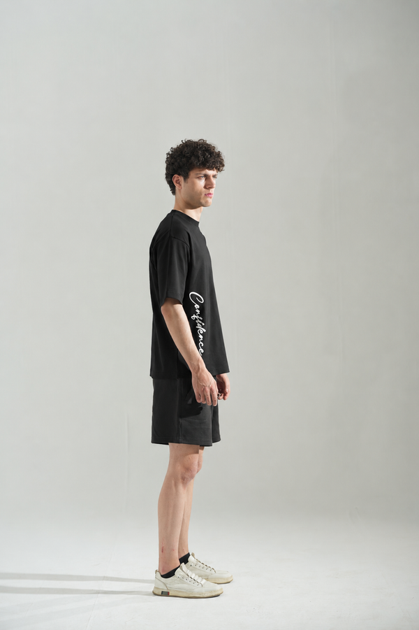Quiet Confidence Black Tee