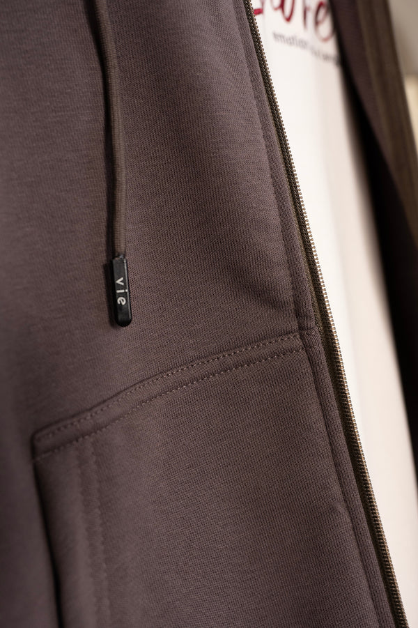 Zipline Dark Gull Grey Essential Hoodie