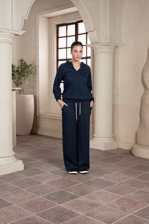 Parallel Black Iris Track Pant