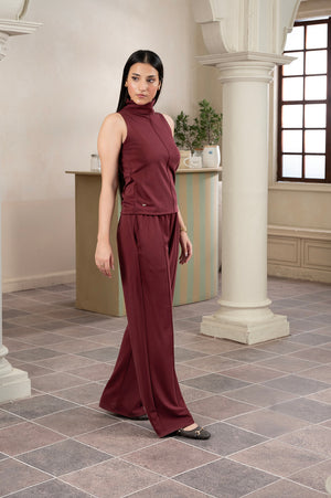 Contour New Maroon Neck Set