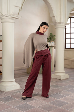 Contour New Maroon Neck Set