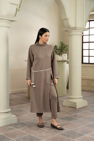 Longline Walnut Tunic Set