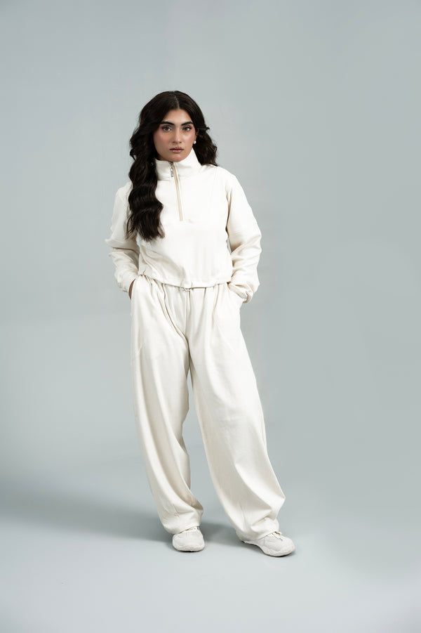Shift Half-Zip Crop Top