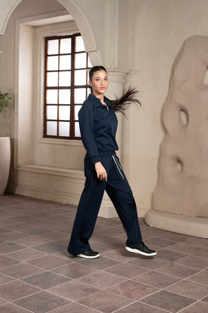 Parallel Black Iris Track Pant