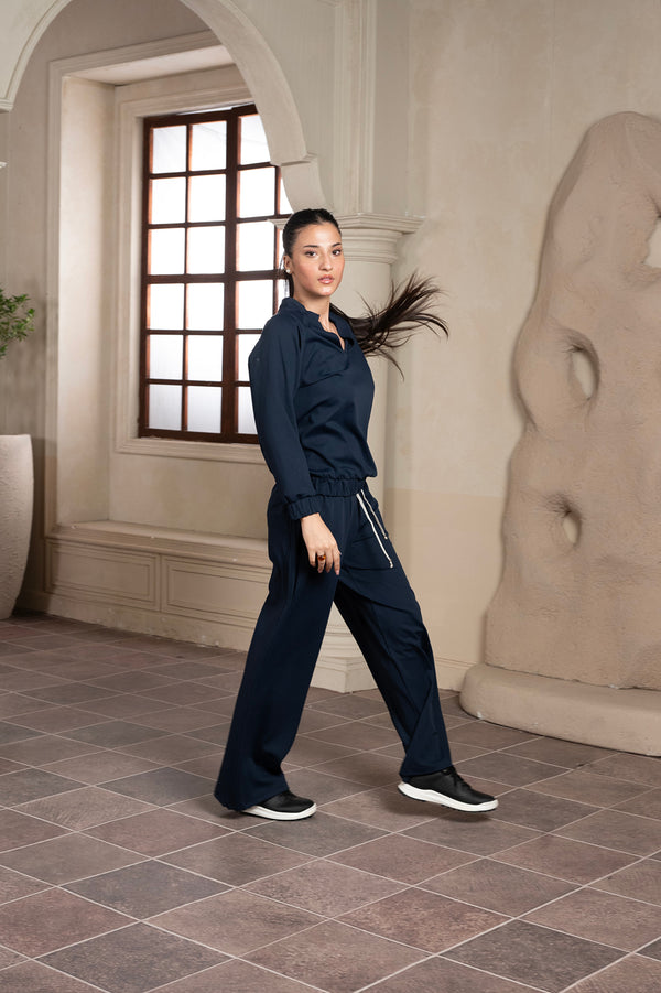 Parallel Black Iris Track Pant