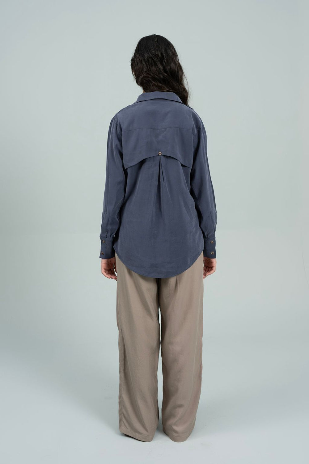 Offset Grey Blue Shirt