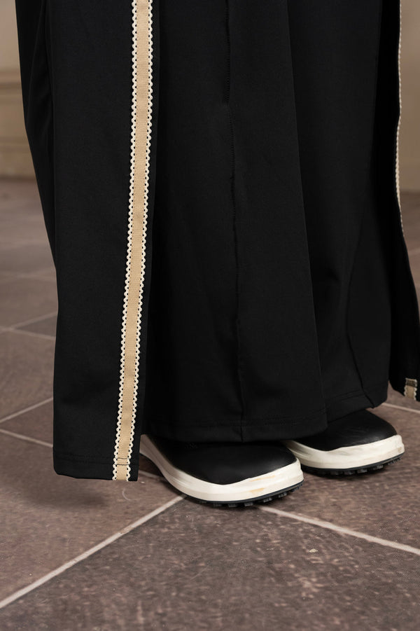 Chateau Wide-Leg Black Trouser