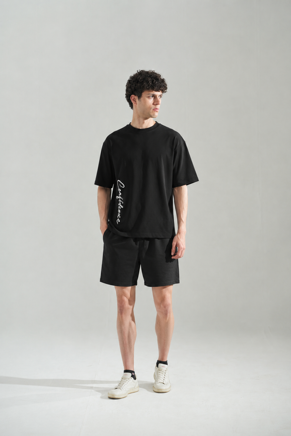 Quiet Confidence Black Tee
