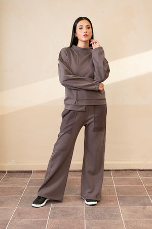 Off-Duty Dark Gull Grey Track Set
