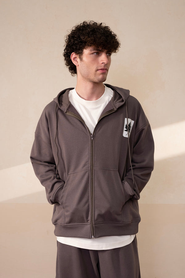 Zipline Dark Gull Grey Essential Hoodie