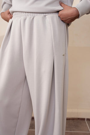 Pleatfall Silver Grey Sweatpant