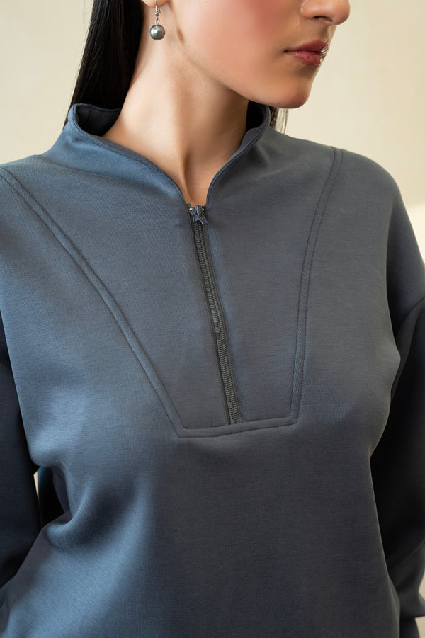 Half-Zip Stratified Sea Studio Sweat