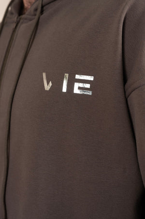 Pin Statement Dark Gull Grey Hoodie