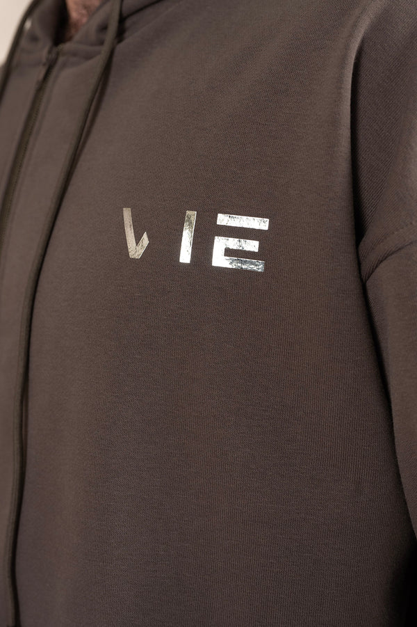 Pin Statement Dark Gull Grey Hoodie