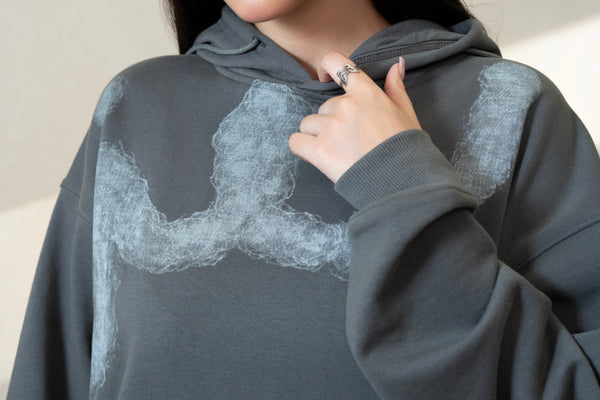 Relaxed Gunmetal Hoodie