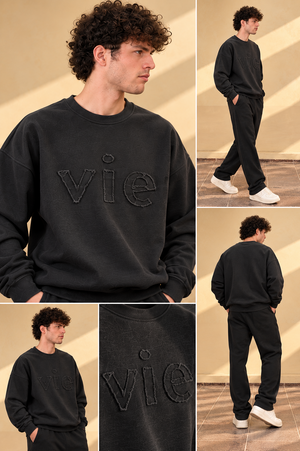 Washed Charcoal Sweat