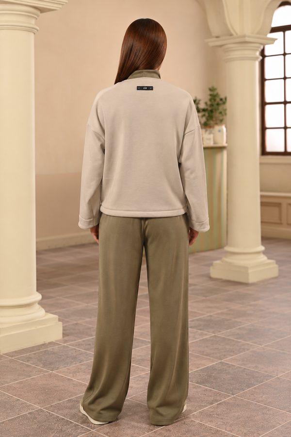 Collarless Zip Jacket