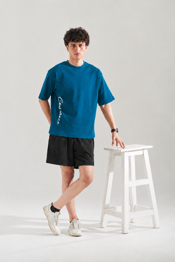 Quiet Confidence Teal Blue Tee