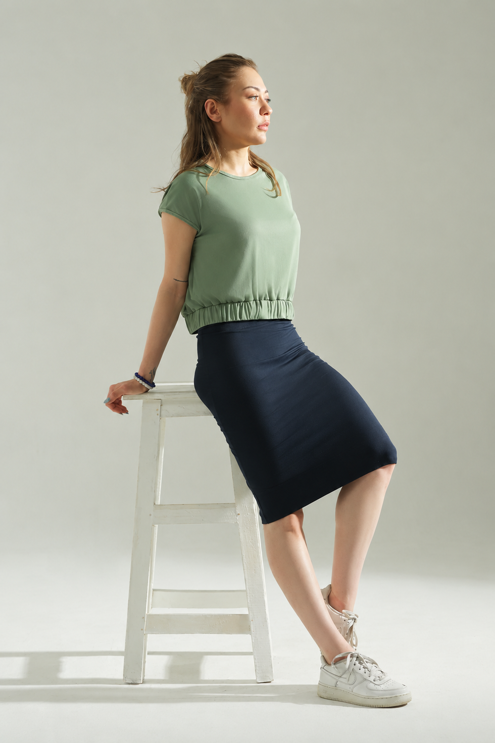 Executive Navy Skirt