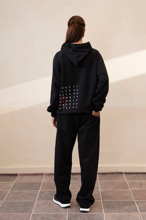 Volume Jet Black Trouser Women