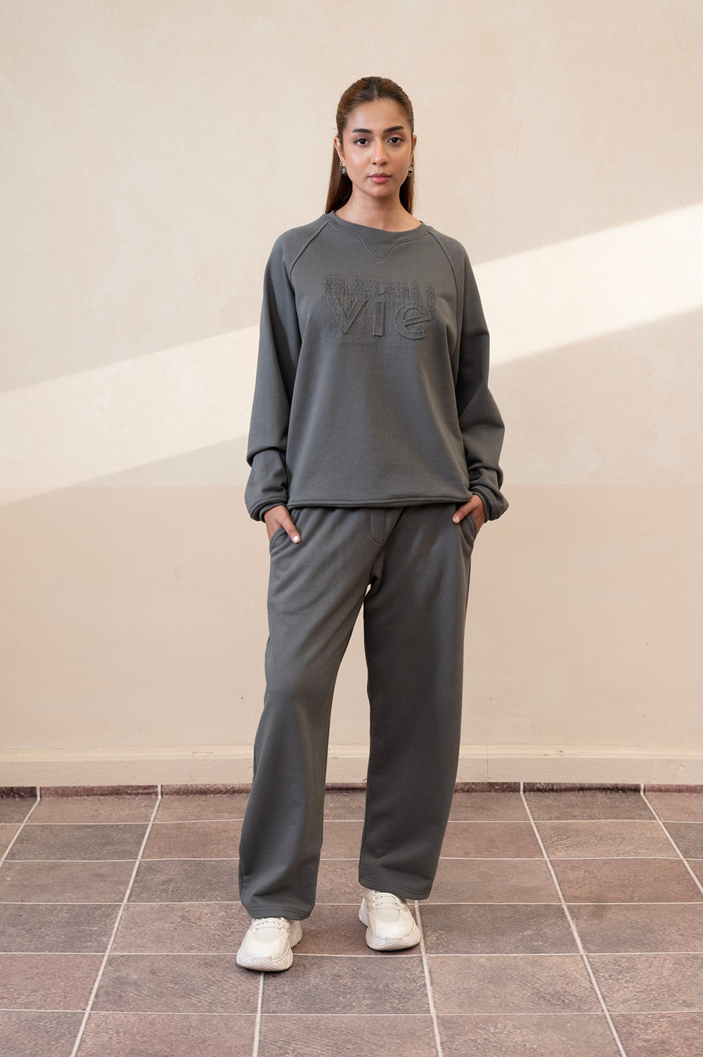 Volume Gunmetal Trouser Women
