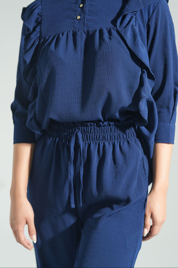 Elara Navy Top