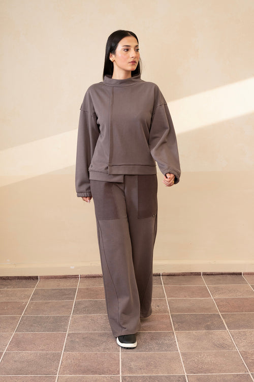 Off-Duty Dark Gull Grey Track Set