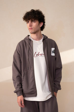 Zipline Dark Gull Grey Essential Hoodie