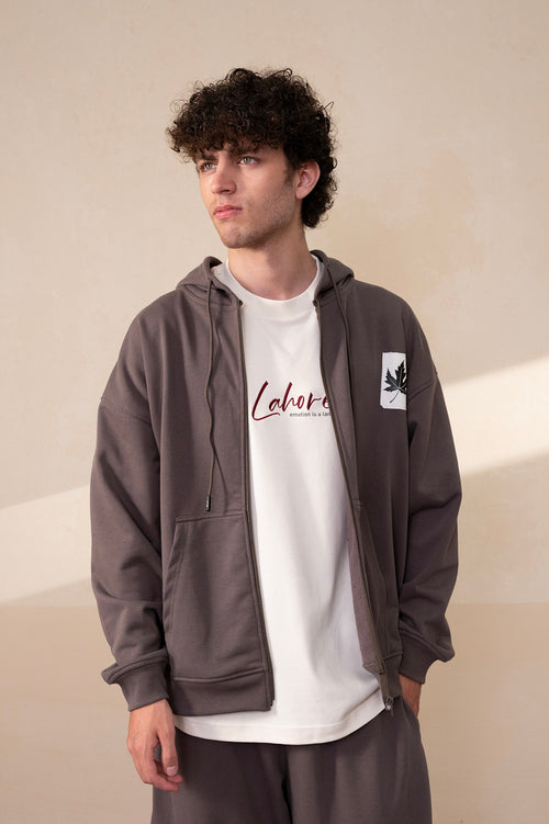 Zipline Dark Gull Grey Essential Hoodie