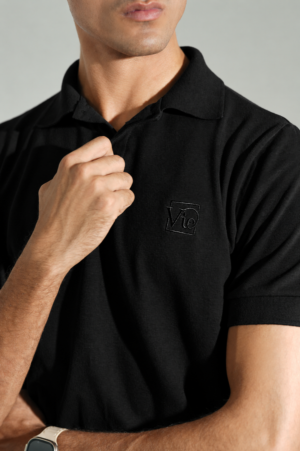 Heritage Black Polo