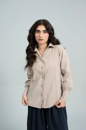 Offset Beige Shirt