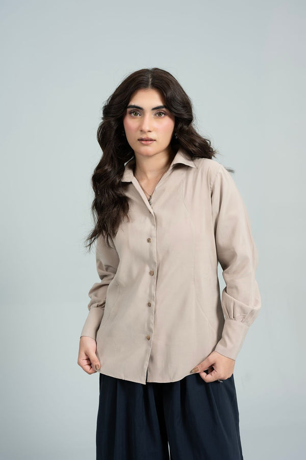 Offset Beige Shirt