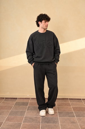 Washed Charcoal Sweat