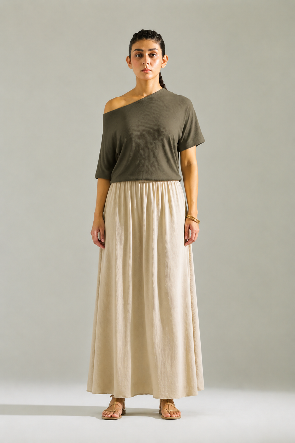 Luxe Olive Green Top