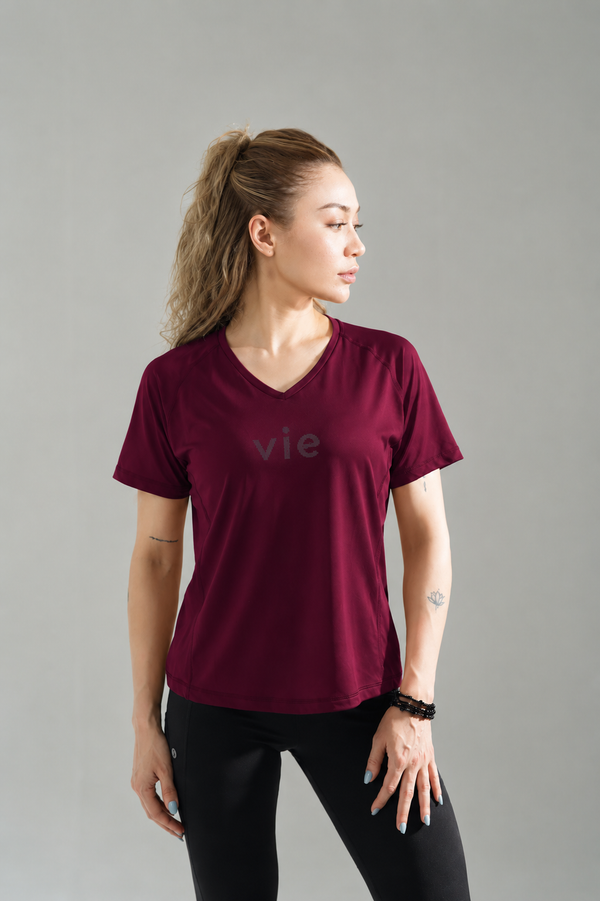 Velocity Maroon Tee