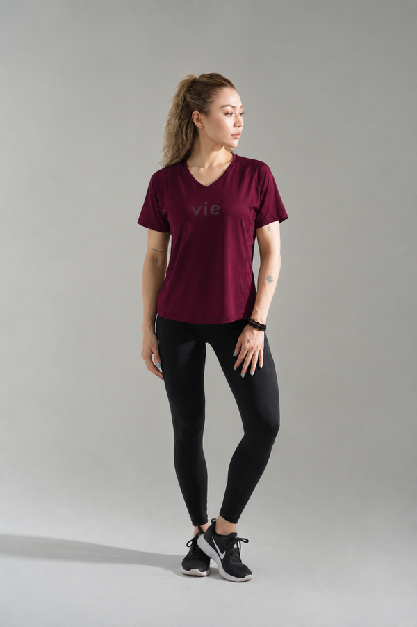 Velocity Maroon Tee